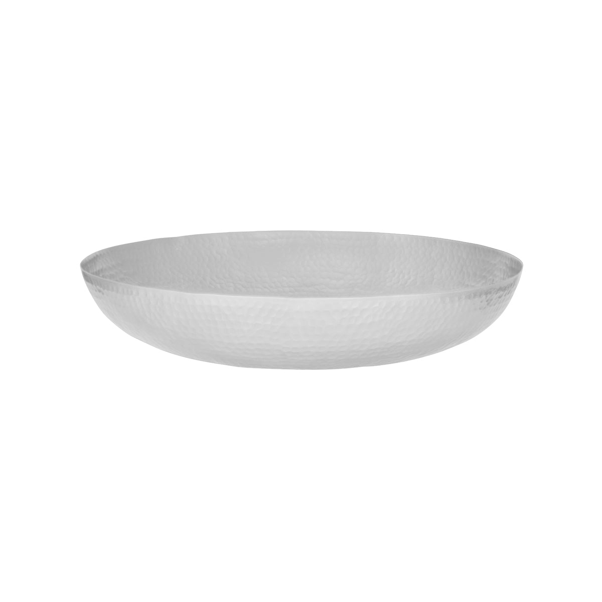Chef Inox Round Serving & Seafood Bowl Hammered Satin 400x80mm (8.0L)