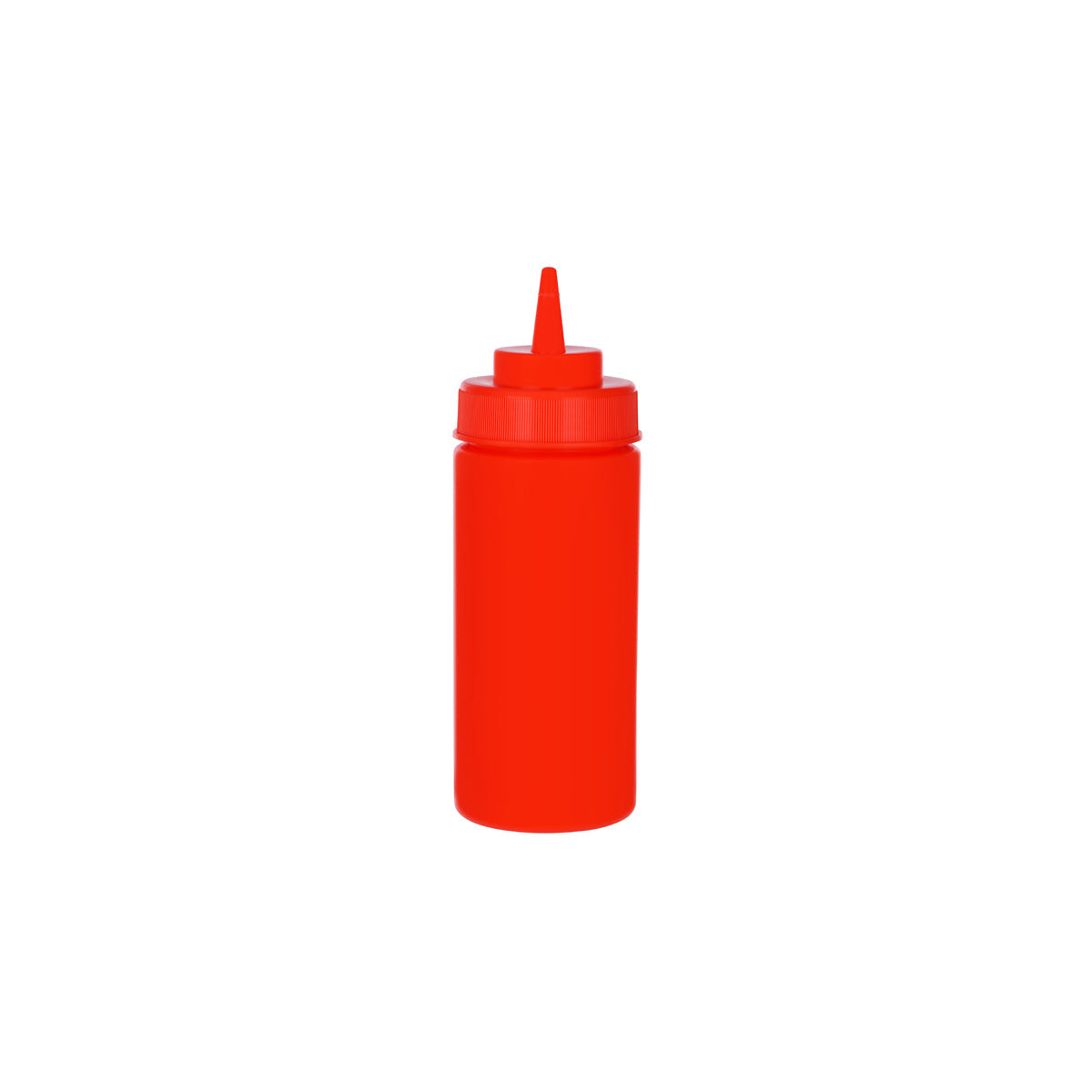 Chef Inox Squeeze Bottle Wide Mouth Red 480ml