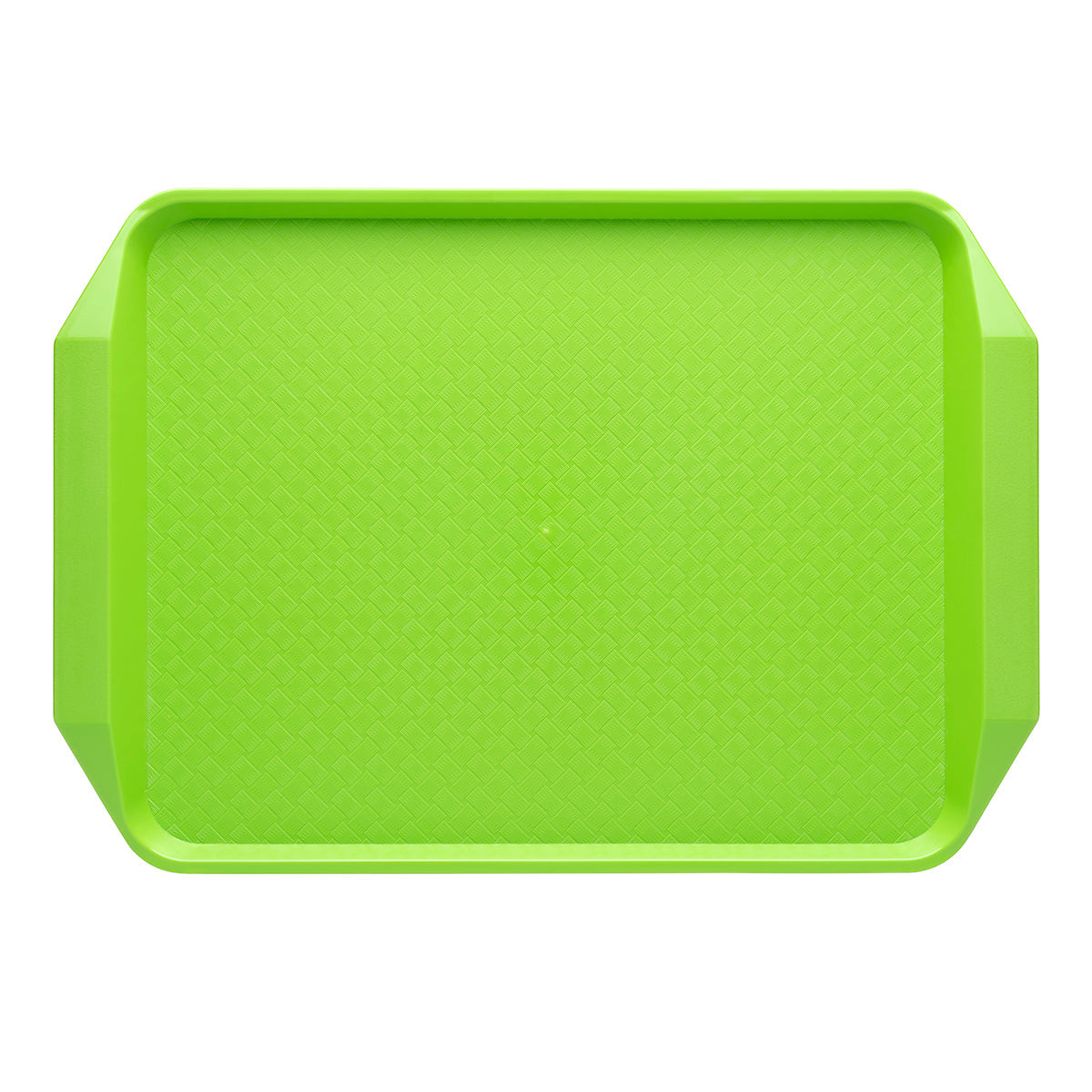 Chef Inox Rectangular Fast Food Tray PP 425x300mm Green