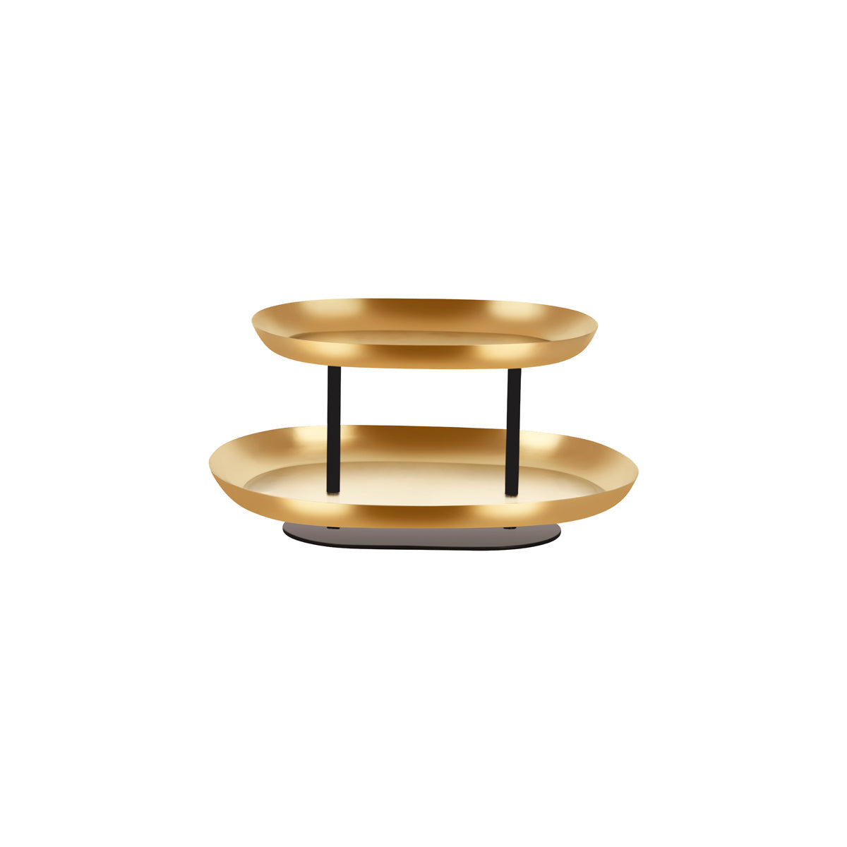 Chef Inox Seafood Stand 2-Tier Brass & Iron 385x260x195mm
