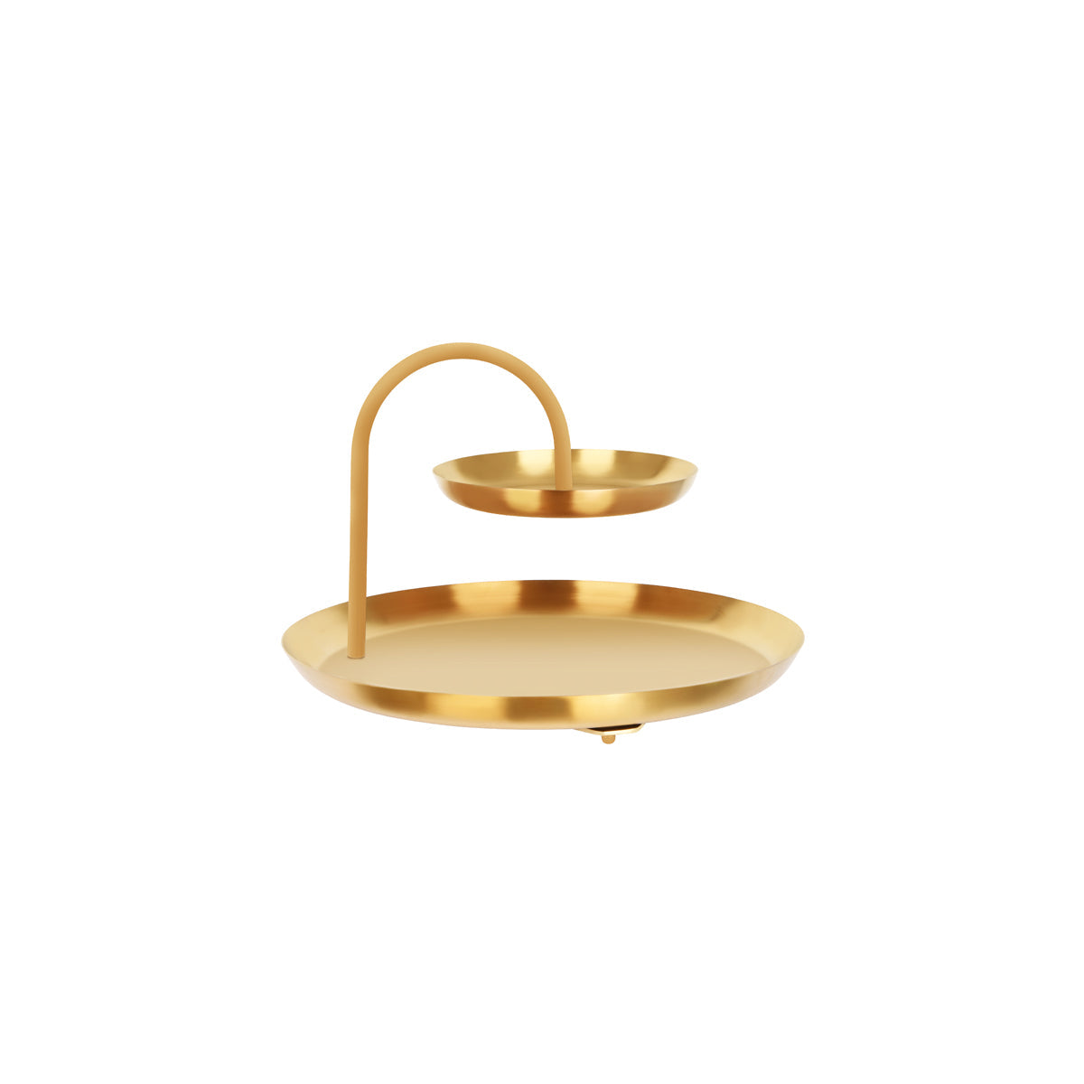 Chef Inox Round Seafood Stand 2-Tier Brass & Iron 365x255mm