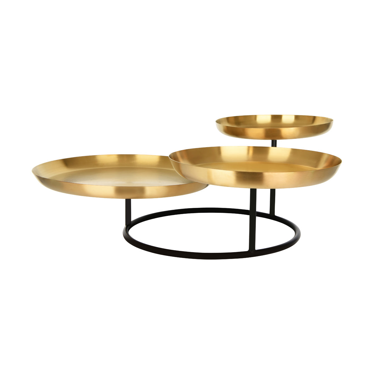 Chef Inox Seafood Stand 3-Tier Brass & Iron 640x560x230mm