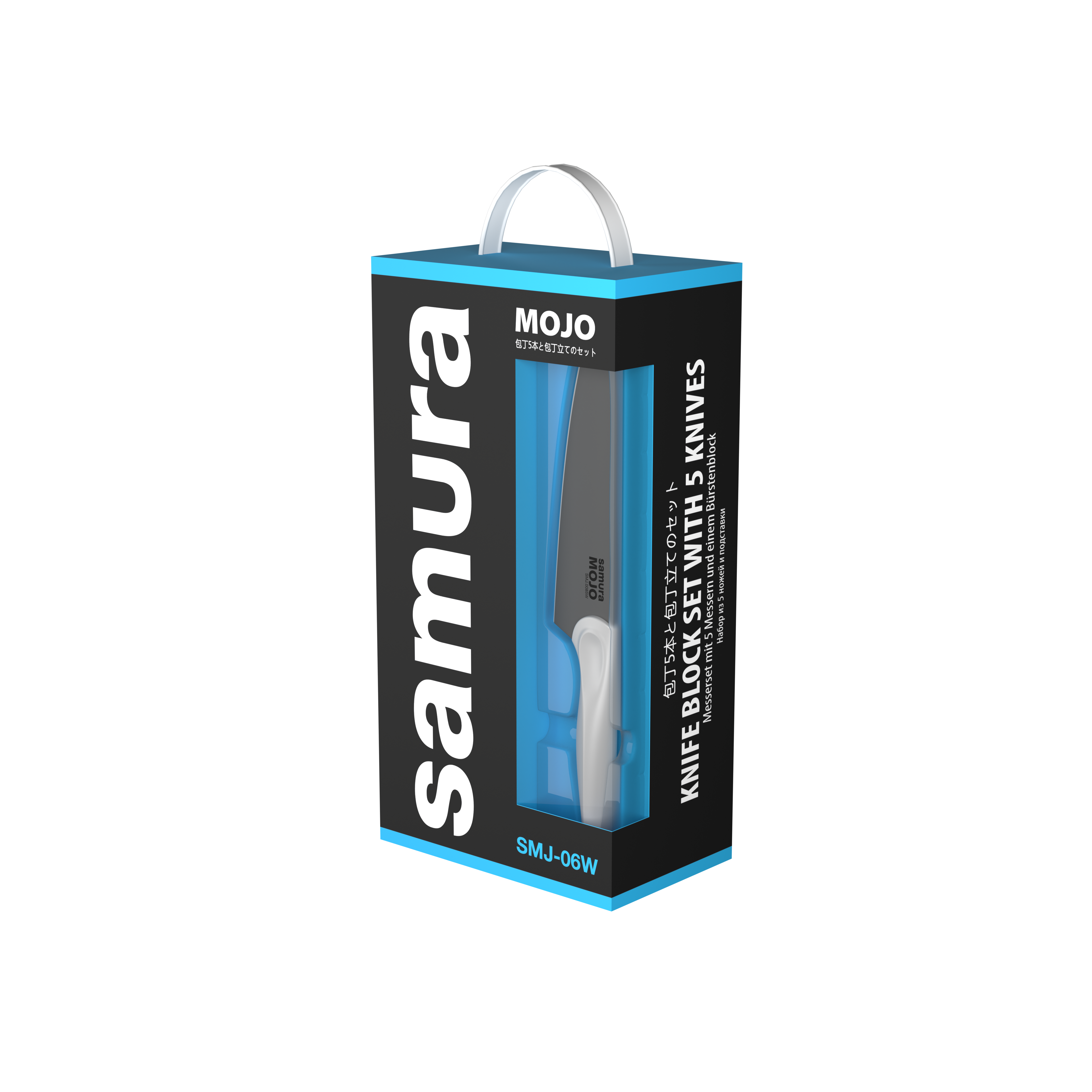 Samura MOJO 6pc Knife Block Set White