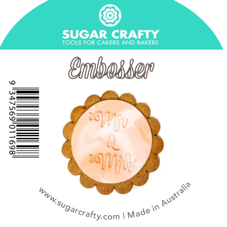 Sugar Crafty Mr & Mrs Fondant Embosser