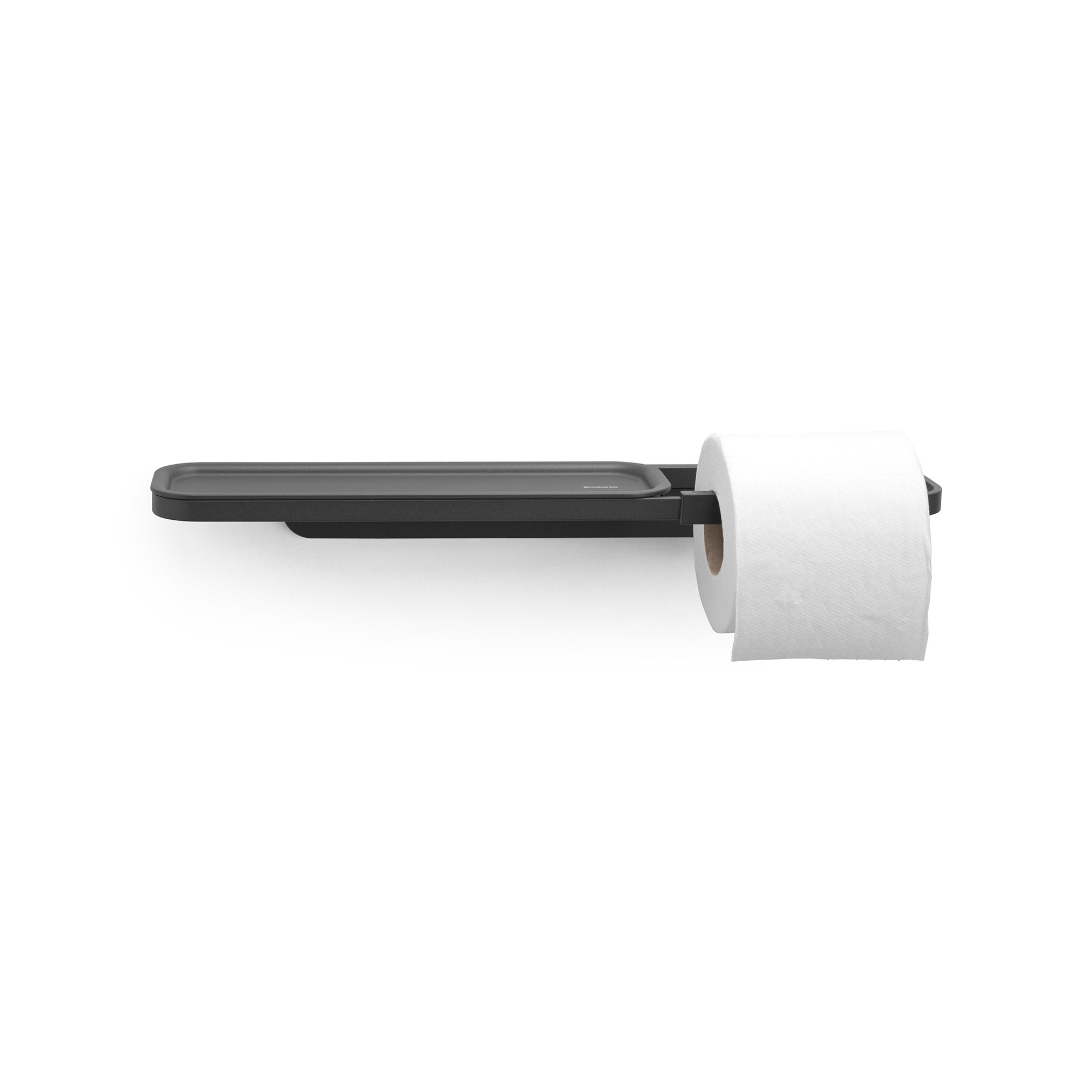 Brabantia Mindset Toilet Roll Holder w/ Shelf Mineral Infinite Grey