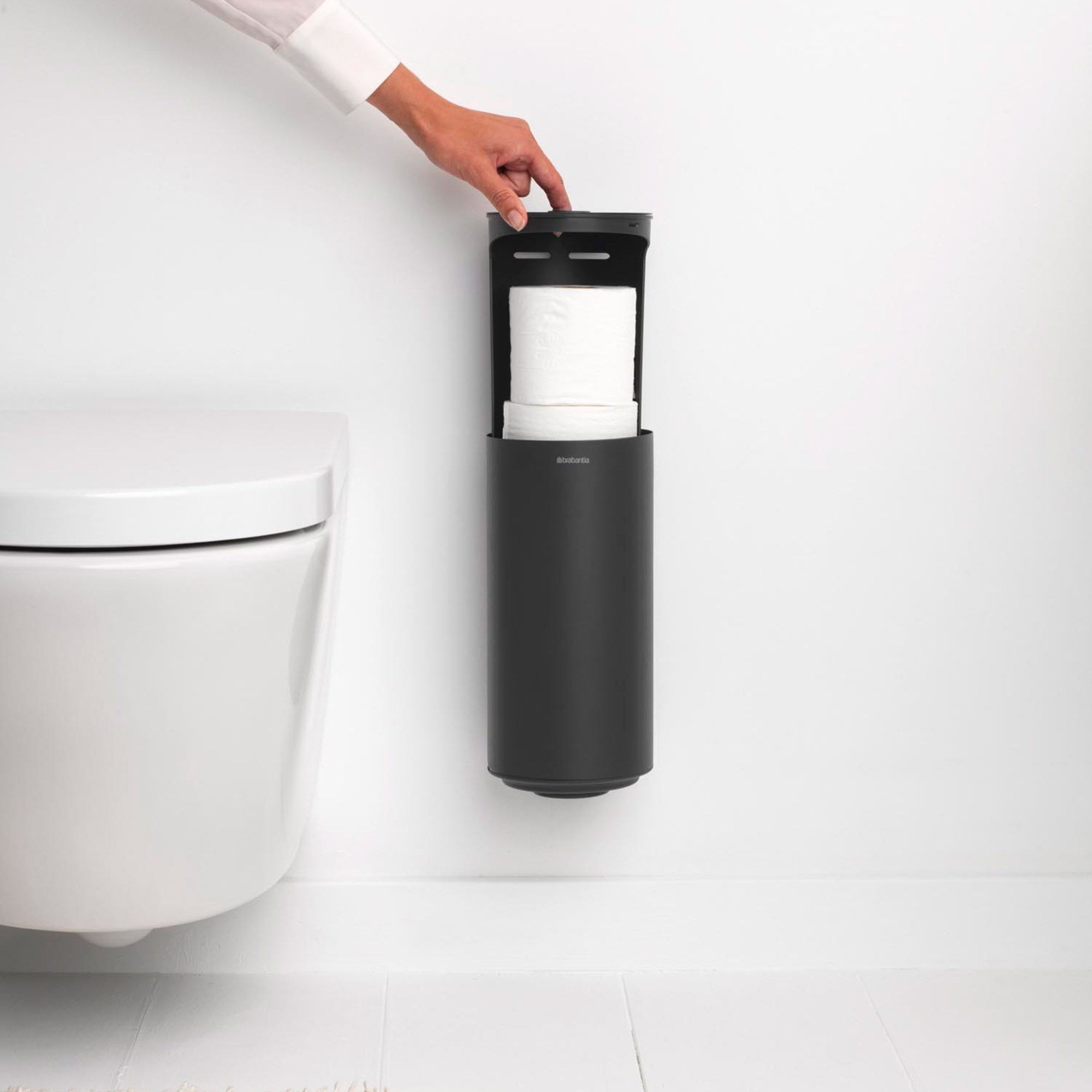 Brabantia Mindset Toilet Roll Dispenser - Mineral Infinite Grey