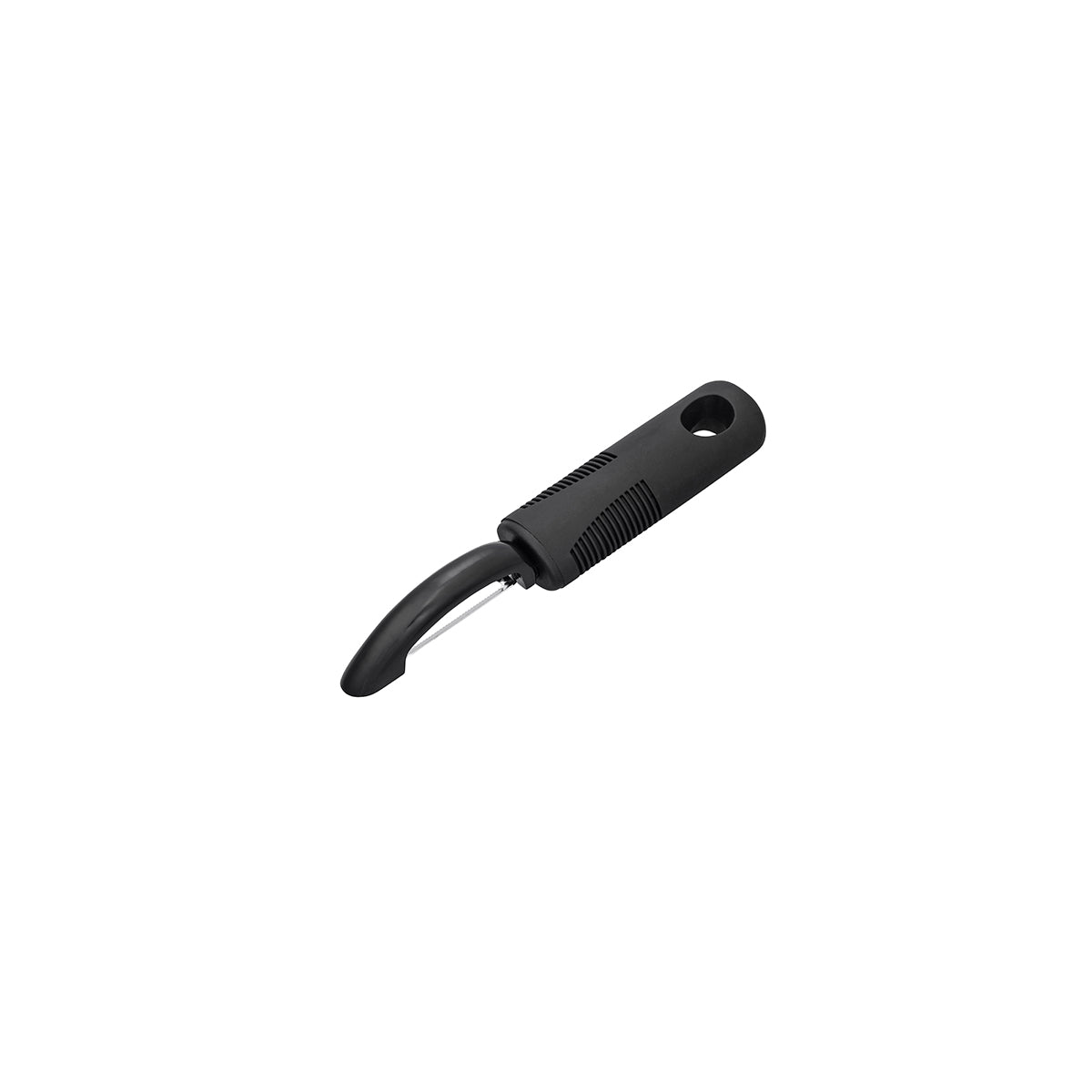 Chef Inox Easy Grip Peeler Stainless Steel with Black Handle 180mm