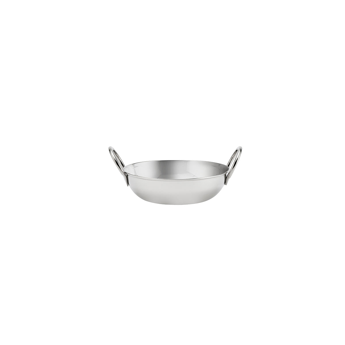 Chef Inox Kadai Bowl with Handles Stainless Steel 130x38mm