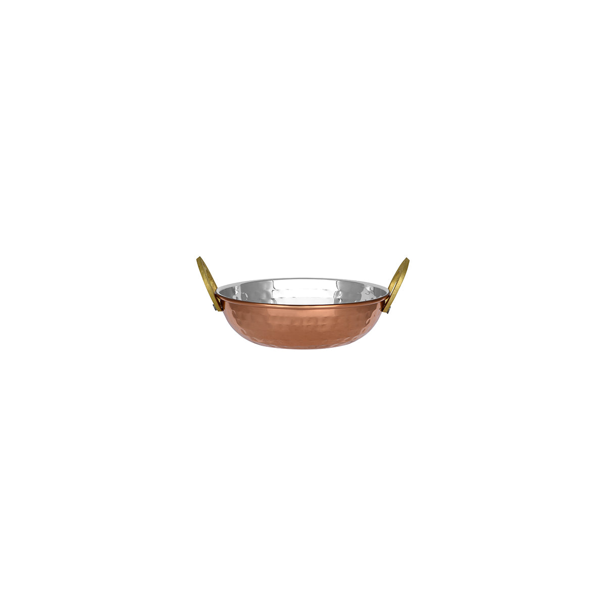 Chef Inox Kadai Bowl with Handles Copper Plate 130x40mm