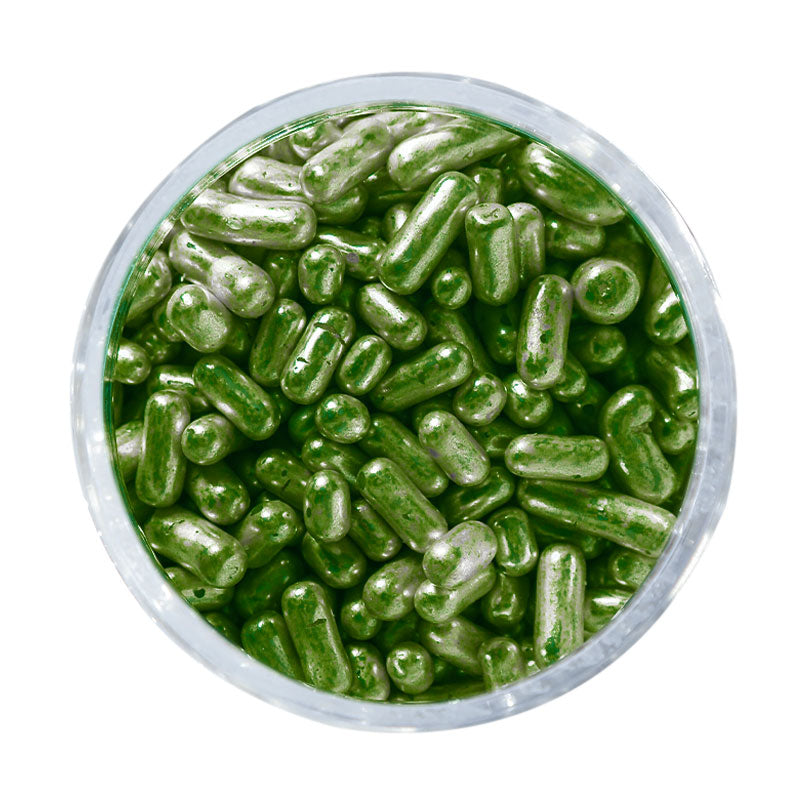 Sprinks Metallic Jimmies Green 1mm 75g