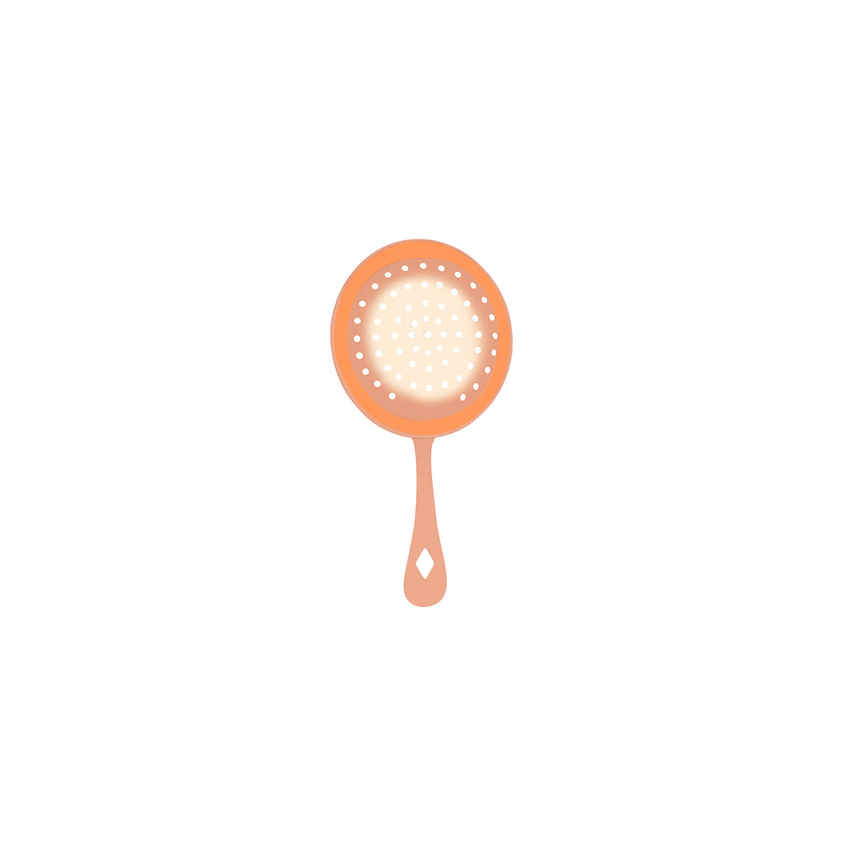 Chef Inox Julep Cocktail Strainer Copper