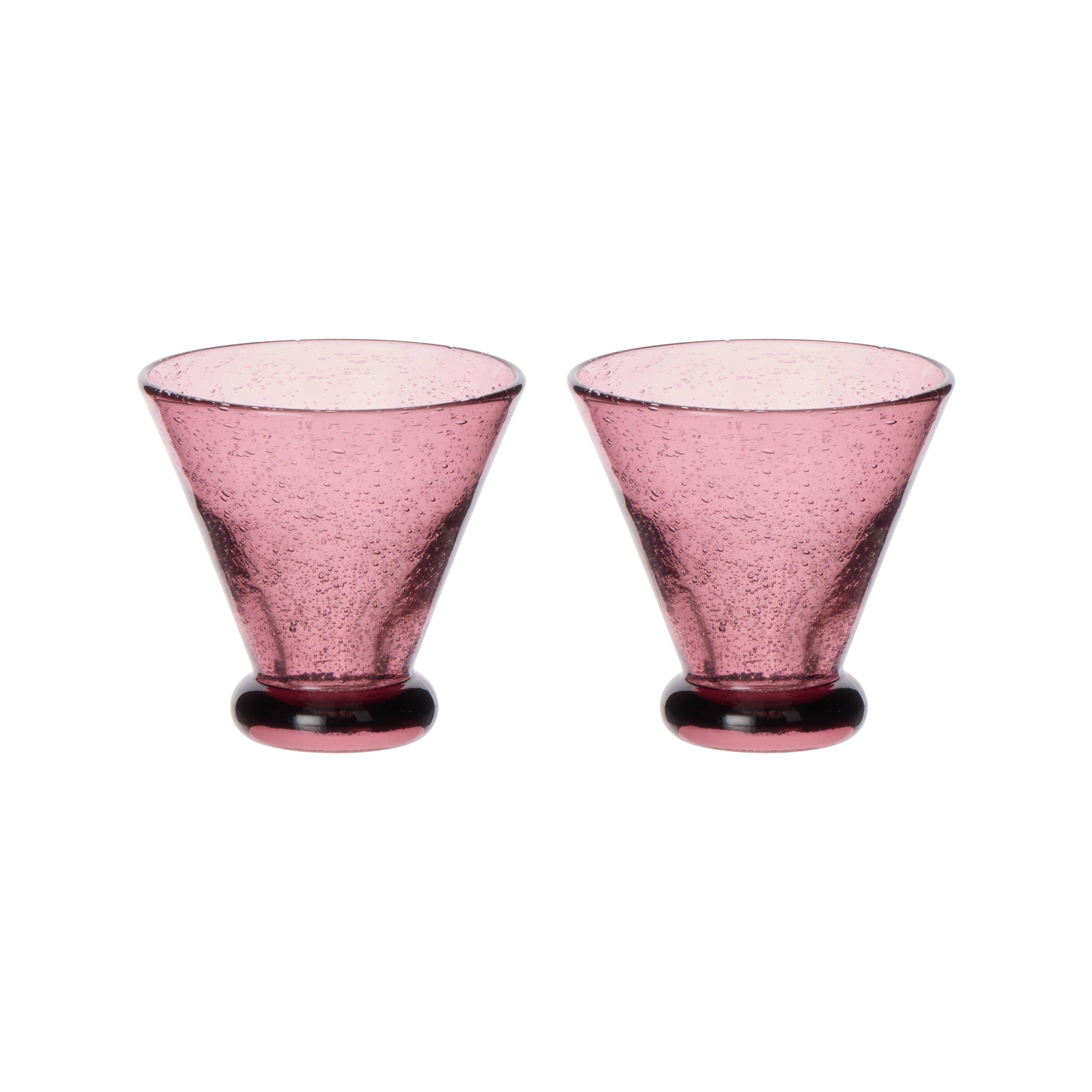 Amalfi Form Tumbler 2 Piece Set 11x11x11cm Purple