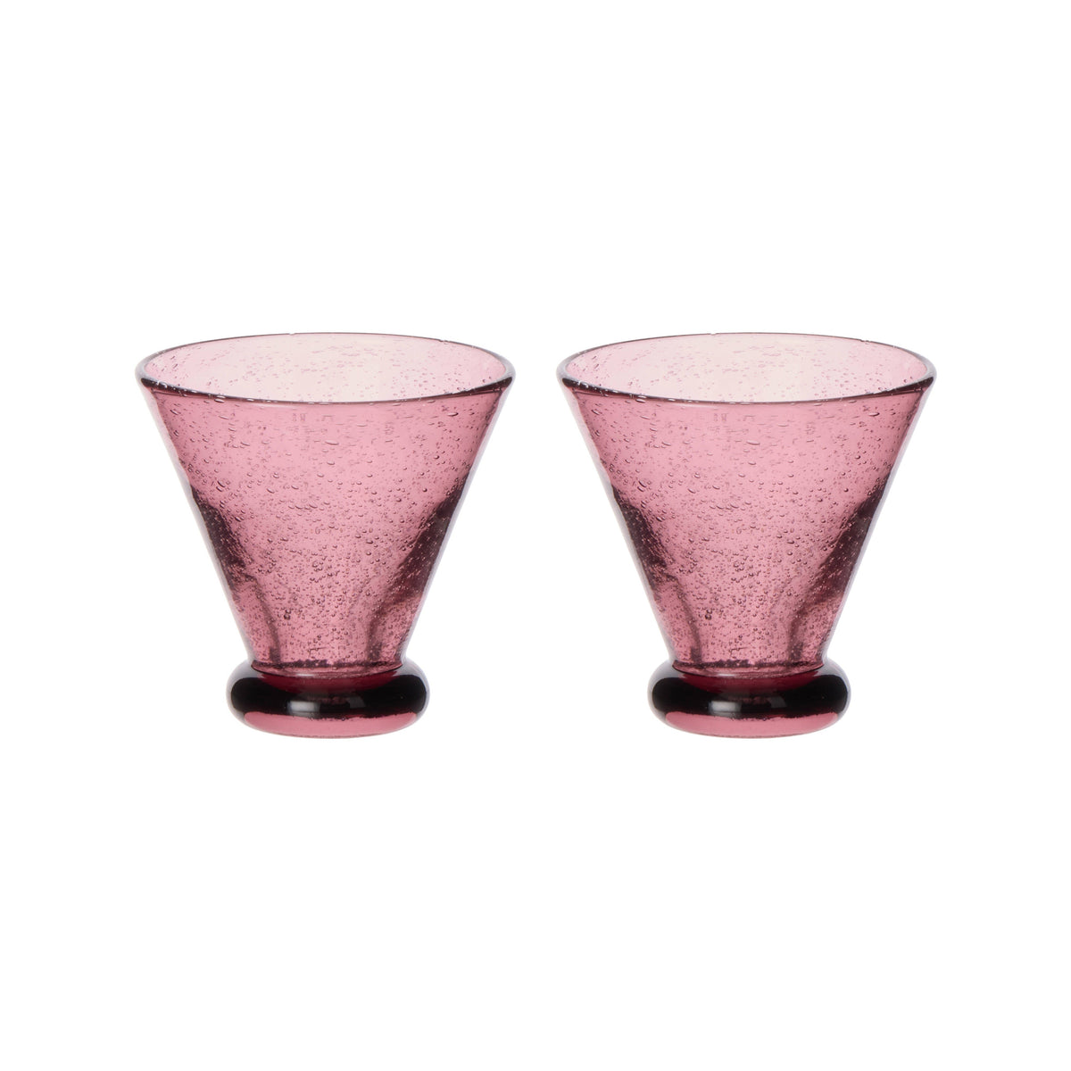 Amalfi Form Tumbler 2 Piece Set 11x11x11cm Purple