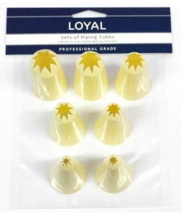 LOYAL Star Pastry Tube Set 7 Piece Plastic