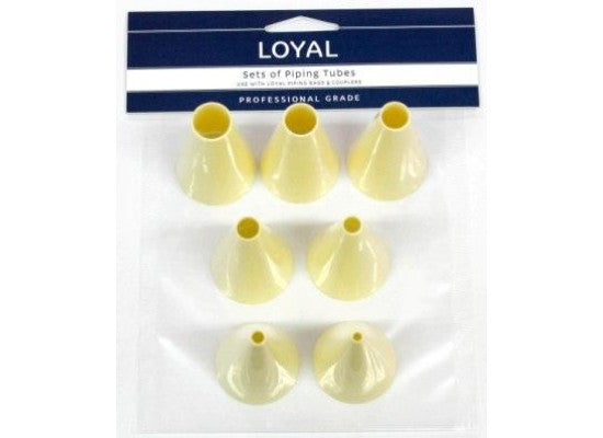 LOYAL Round Pastry Tube Set 7 Piece Plastic