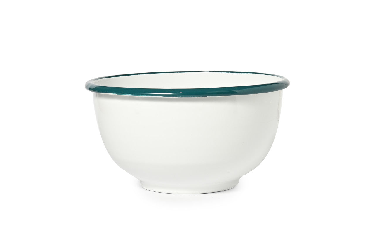St. Clare White Enamel Mixing Bowl 18cm