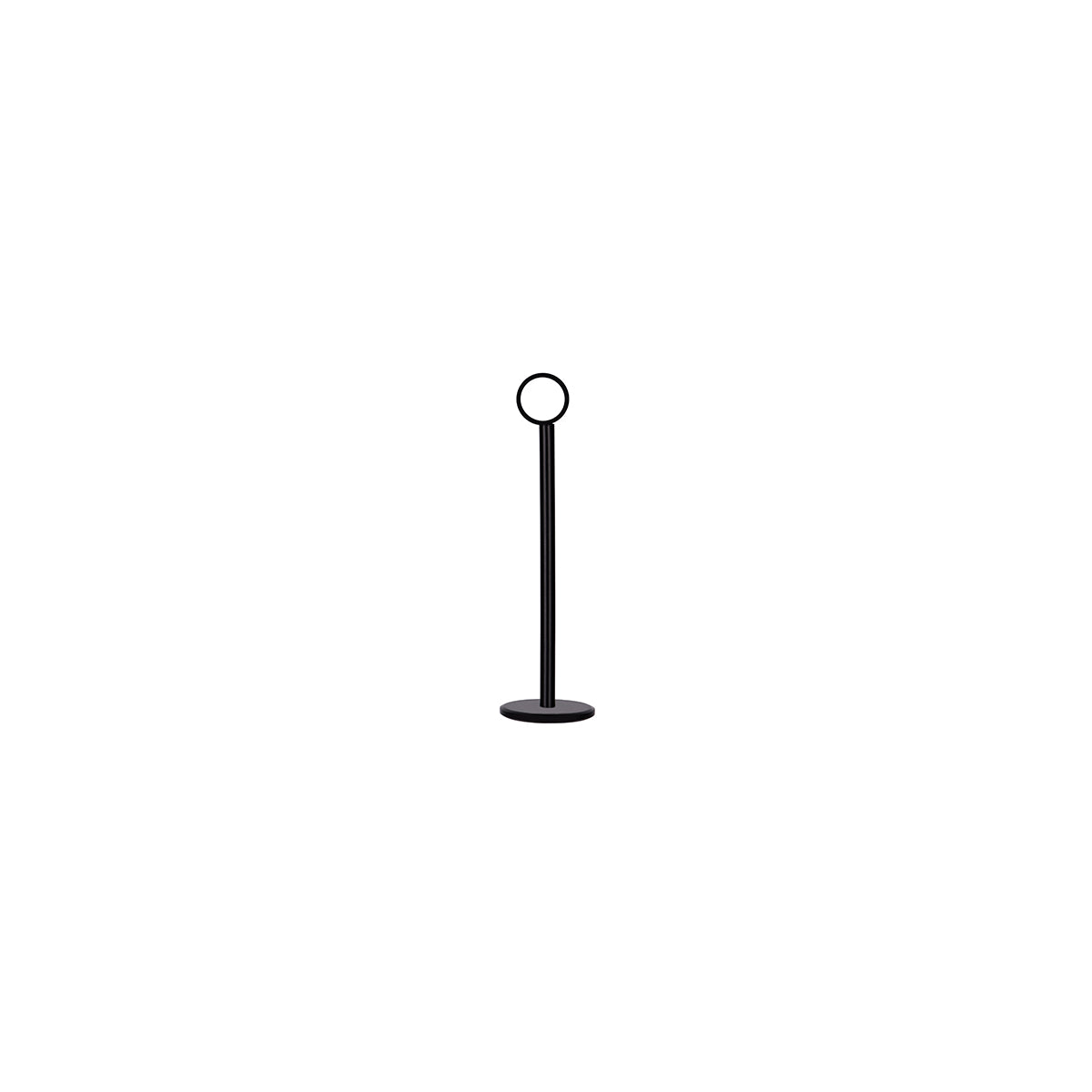 Chef Inox Ring Table Number Stand Matt Black 200mm