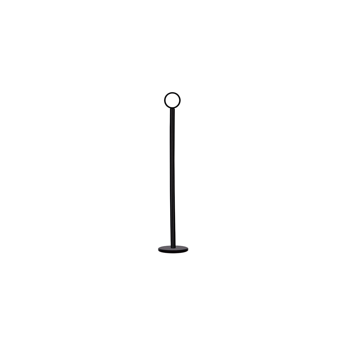 Chef Inox Ring Table Number Stand Matt Black 300mm