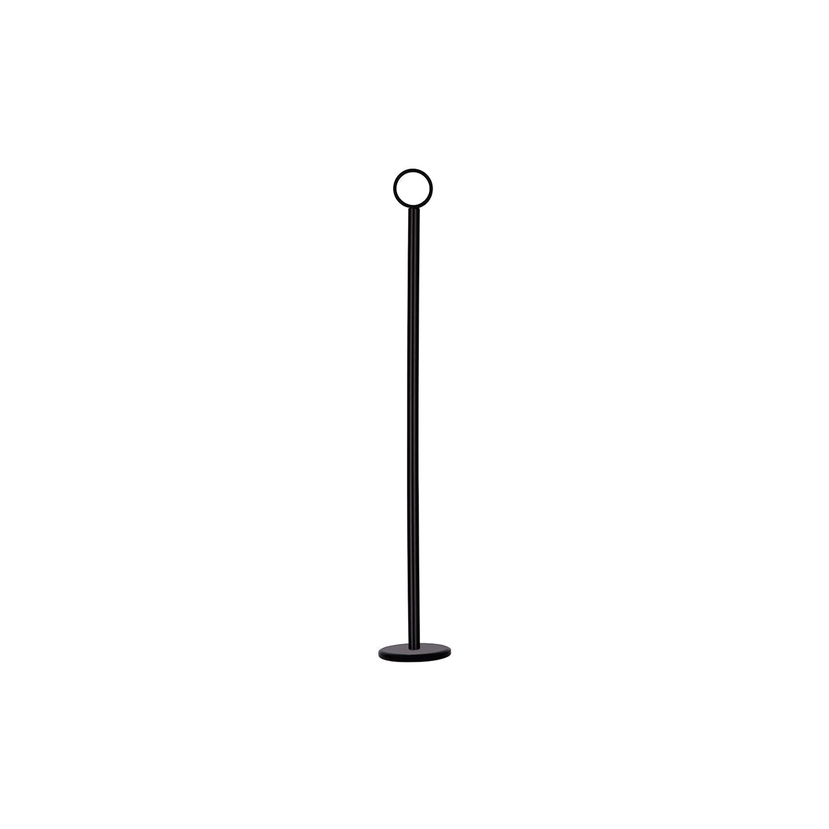 Chef Inox Ring Table Number Stand Matt Black 380mm