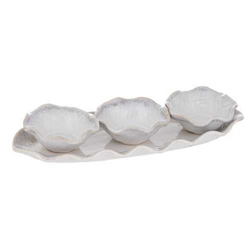 Ladelle Maison 4pc Platter & Bowl Set