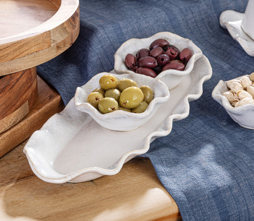 Ladelle Maison 4pc Platter & Bowl Set