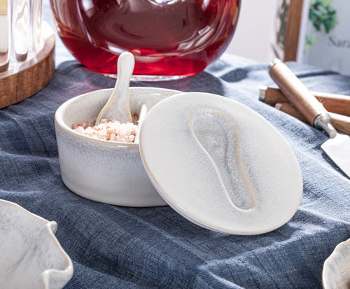 Ladelle Maison Salt Cellar With Spoon