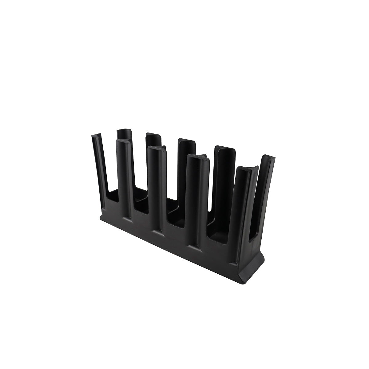 Chef Inox 4-Compartment Horizontal Cup Organiser Black
