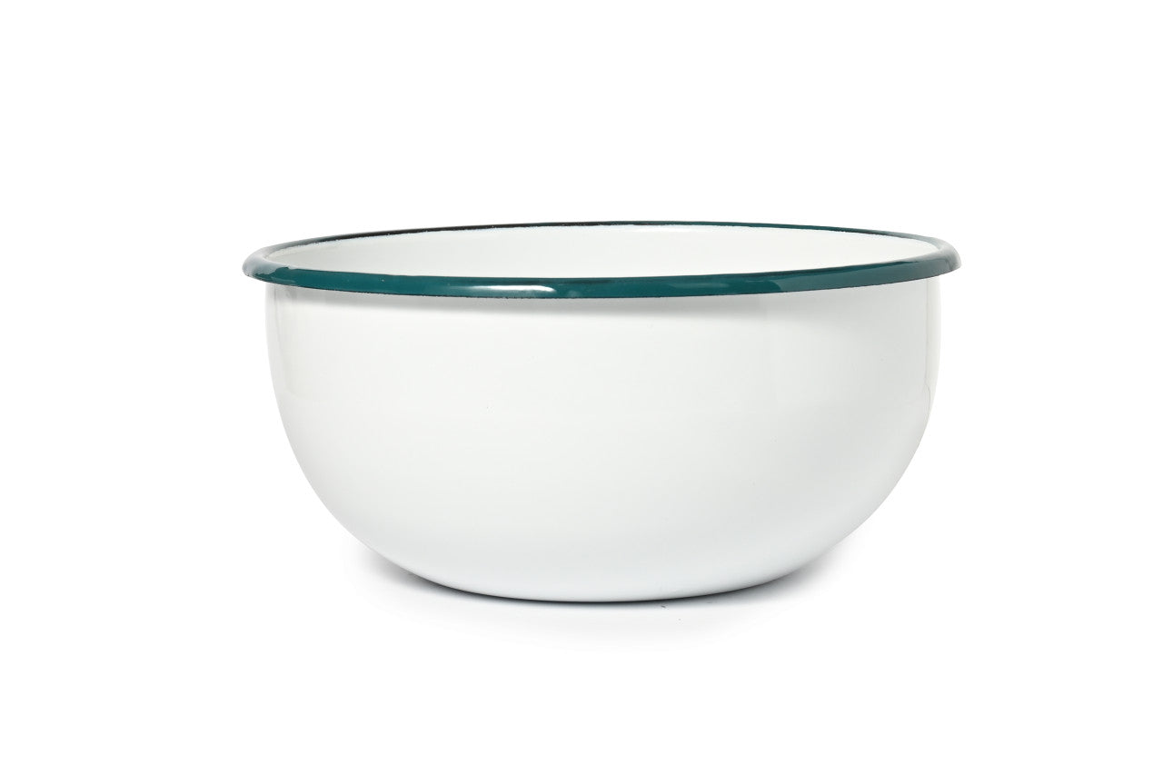 St. Clare White Enamel Mixing Bowl 22cm