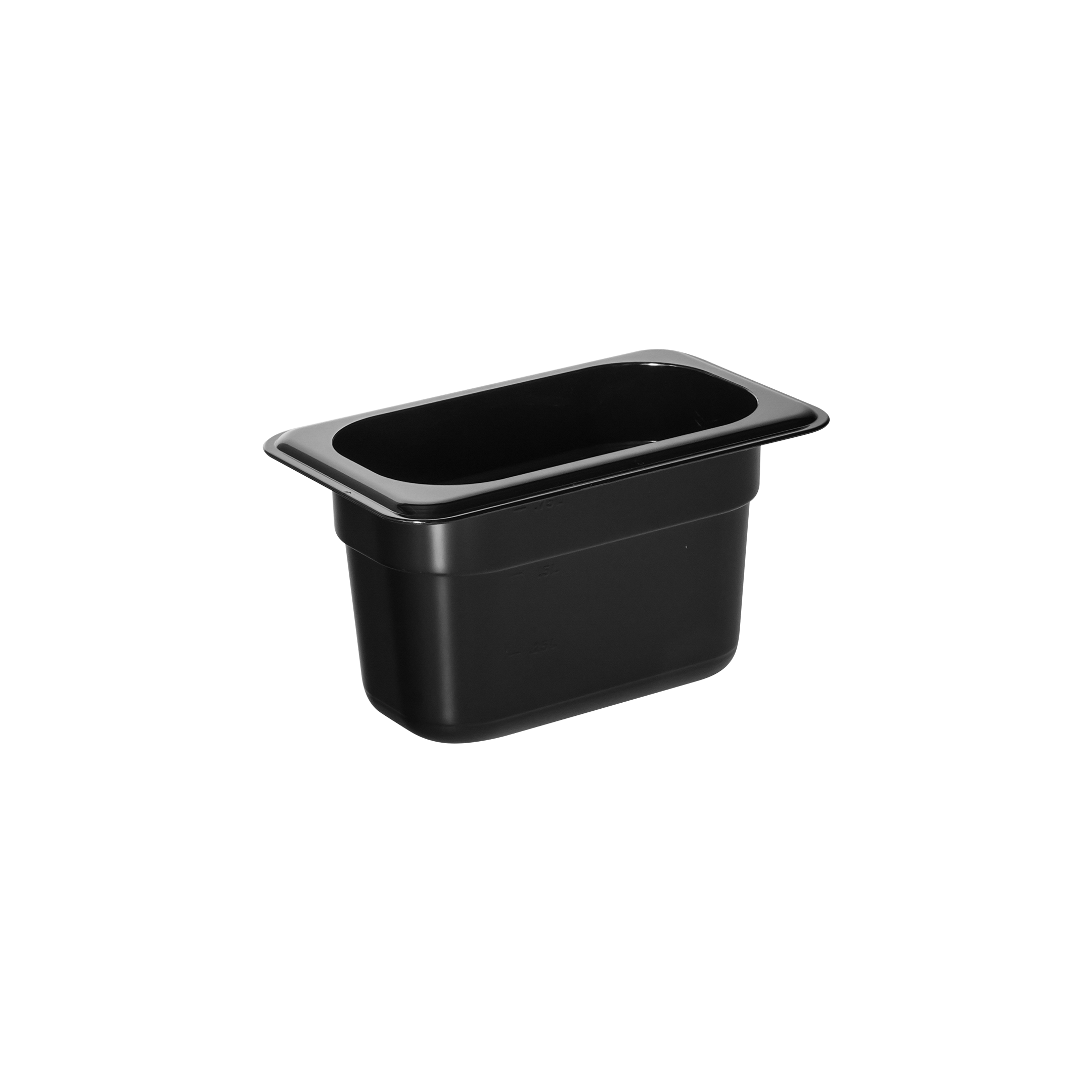 KH Classik Chef 1/9 x 100mm Gn Food Pan Black Pc