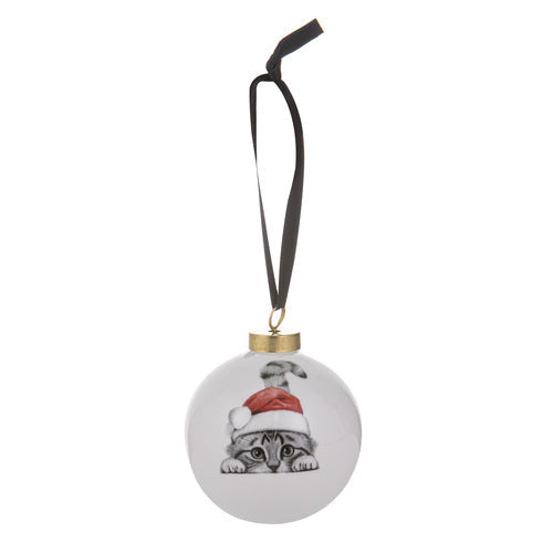 Ashdene Santa Paws Chester the Cat Bauble