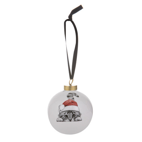 Ashdene Santa Paws Chester the Cat Bauble