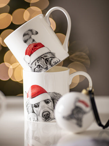 Ashdene Santa Paws Chester the Cat Mug