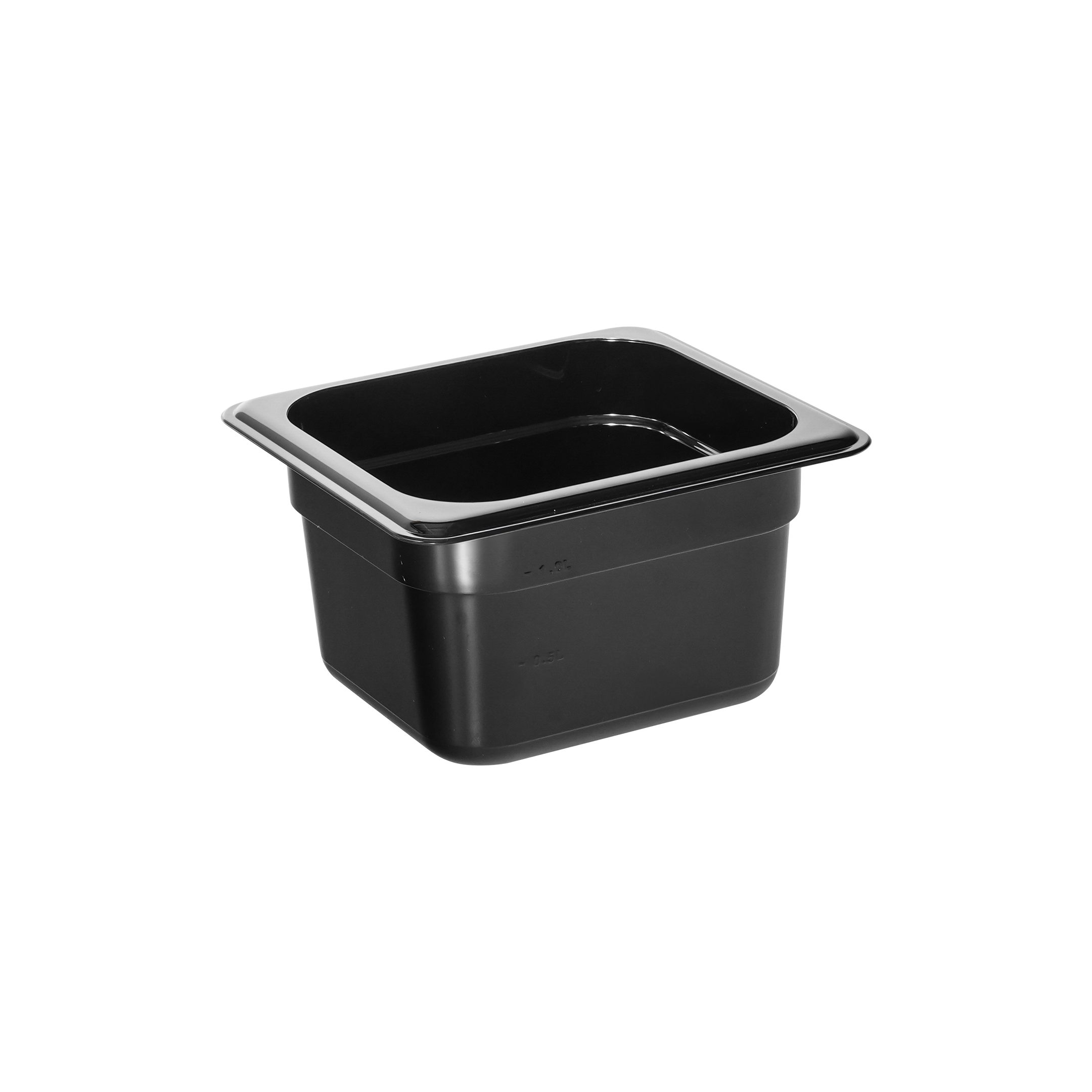 KH Classik Chef 1/6 x 100mm Gn Food Pan Black Pc