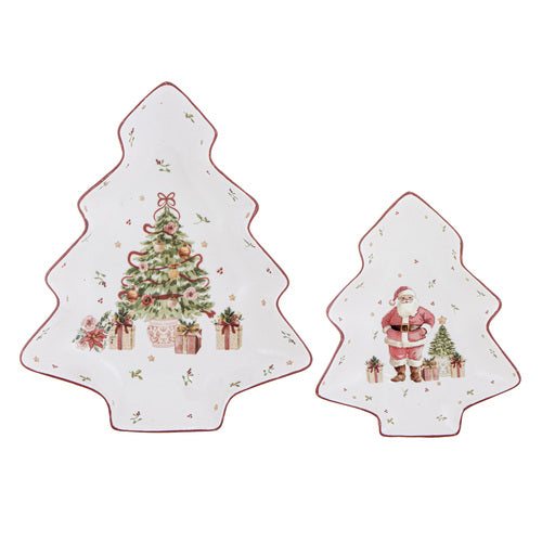 Ashdene Hollybrook 2pk Tree Platter