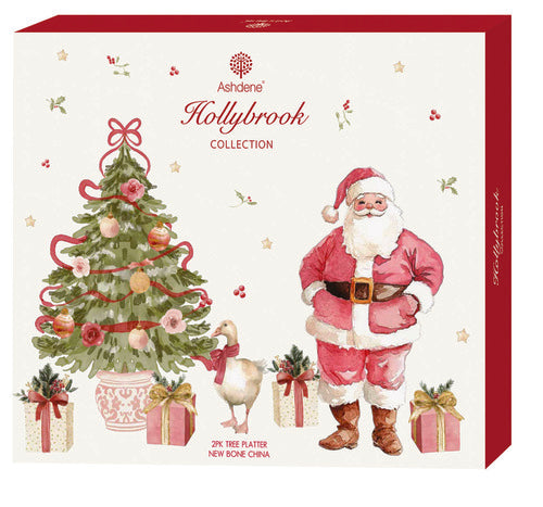 Ashdene Hollybrook 2pk Tree Platter