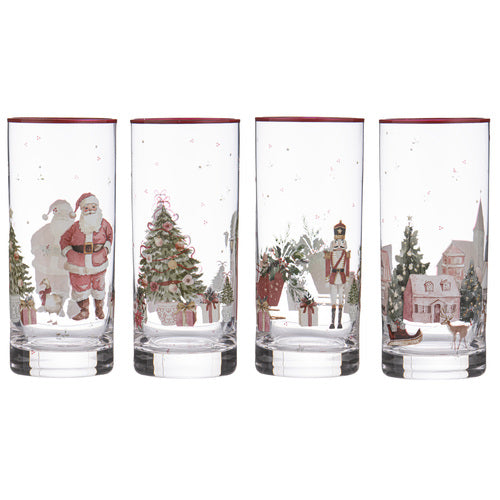 Ashdene Hollybrook Crystal 4pk Highball Tumbler