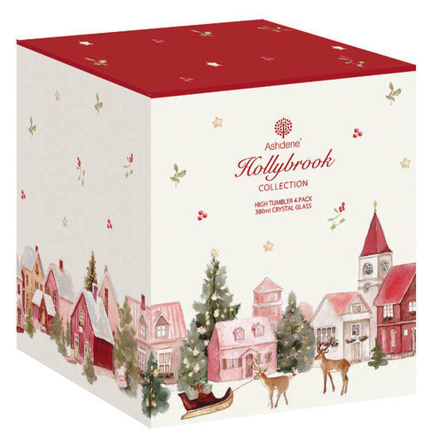 Ashdene Hollybrook Crystal 4pk Highball Tumbler