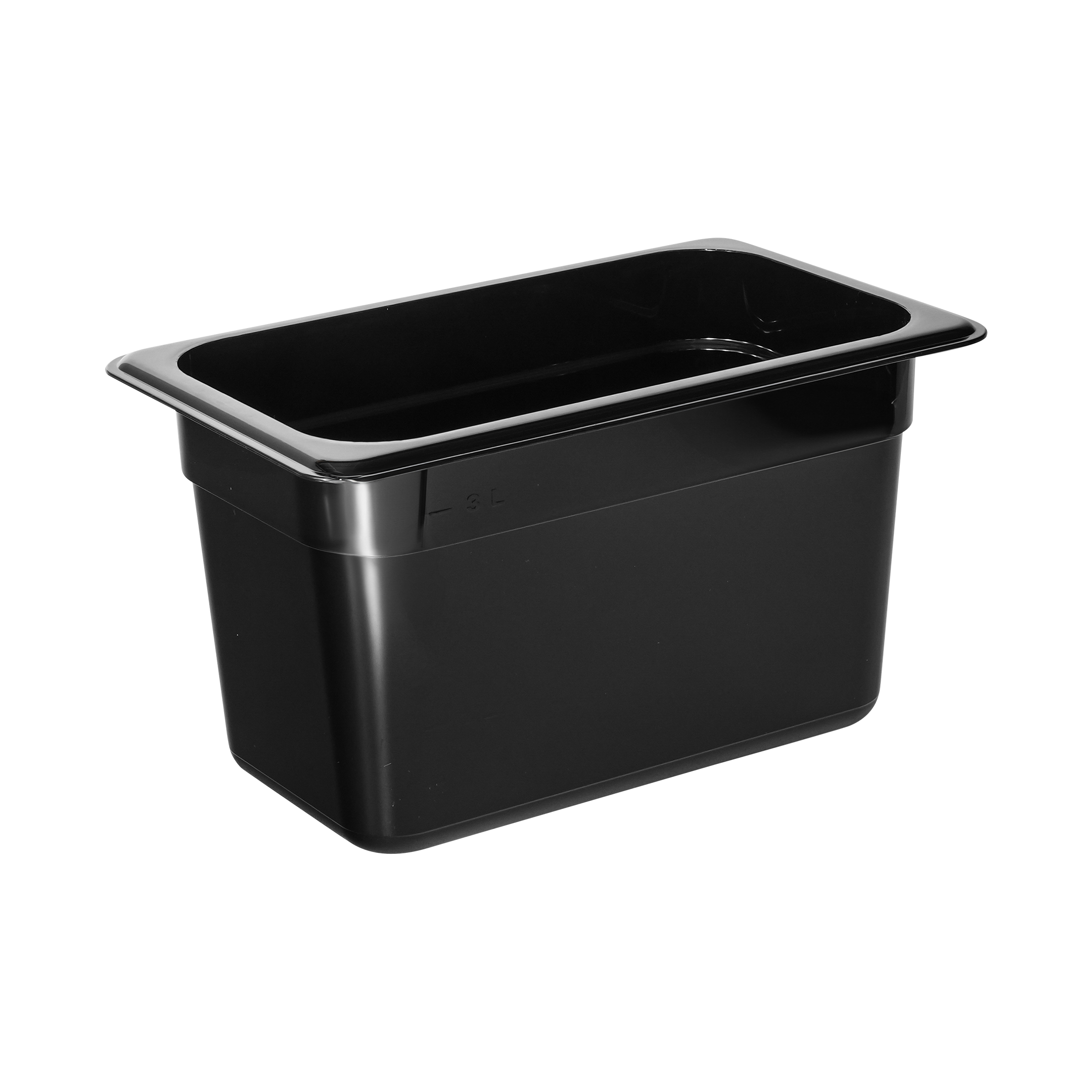 KH Classik Chef 1/4 x 150mm Gn Food Pan Black Pc