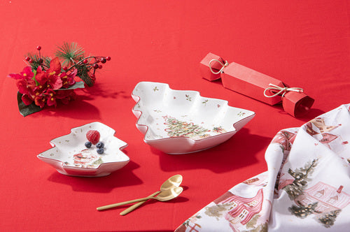 Ashdene Hollybrook 2pk Tree Platter