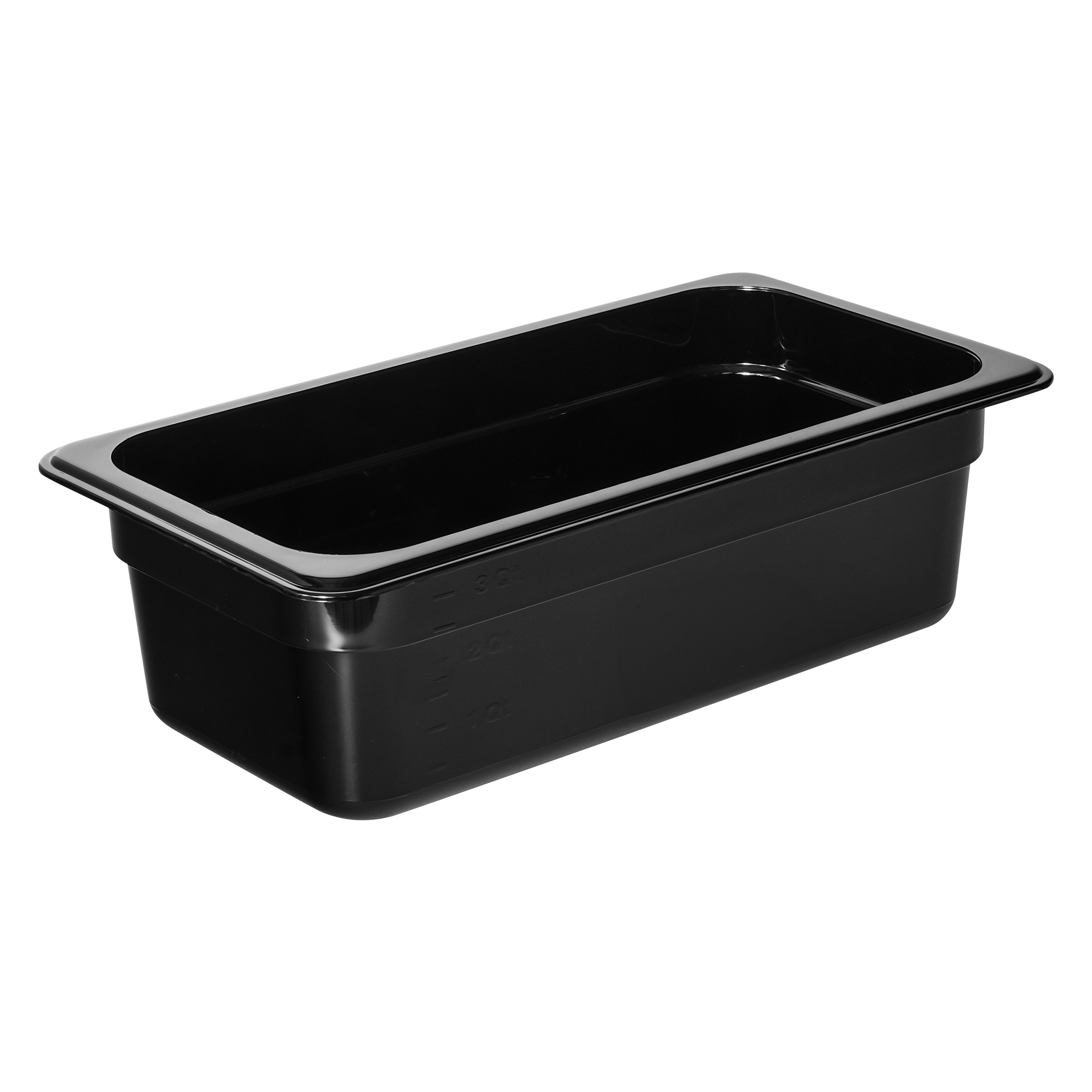KH Classik Chef 1/3 x 100mm Gn Food Pan Black Pc