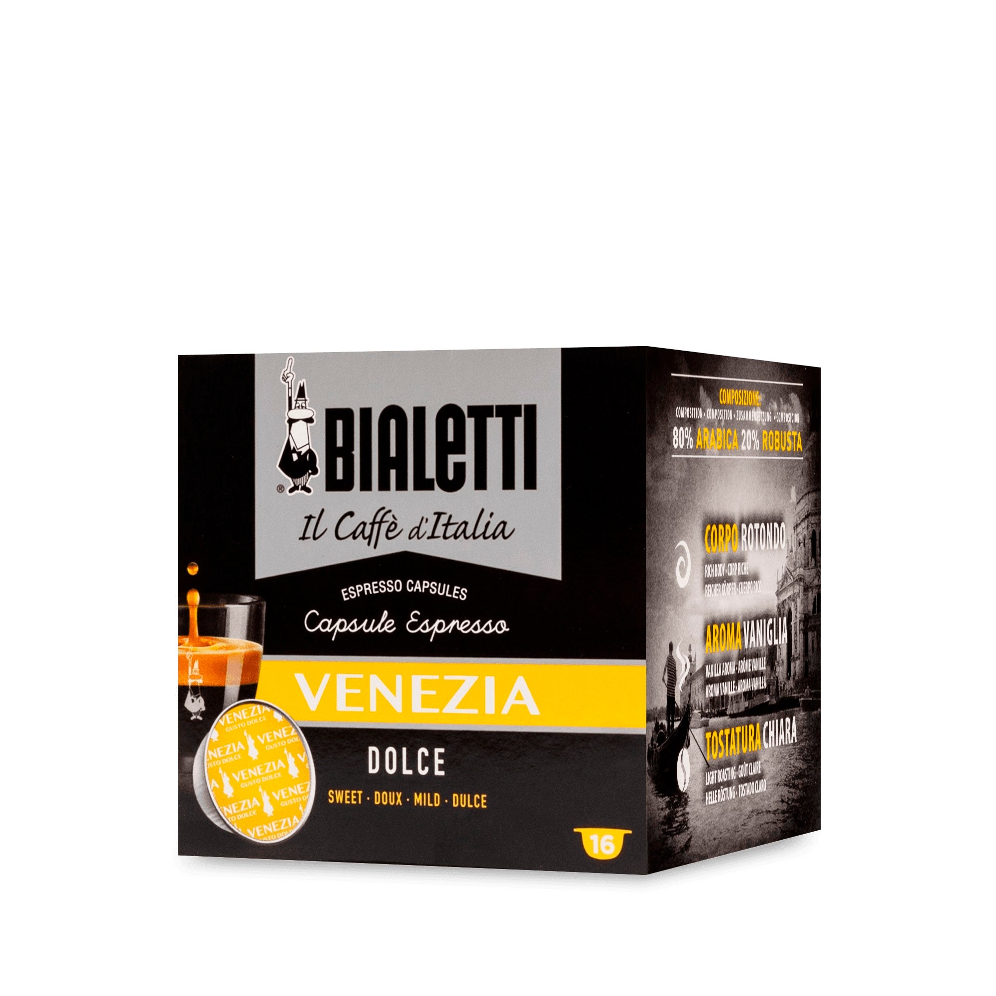 Bialetti Venezia Espresso Capsules – Box of 16