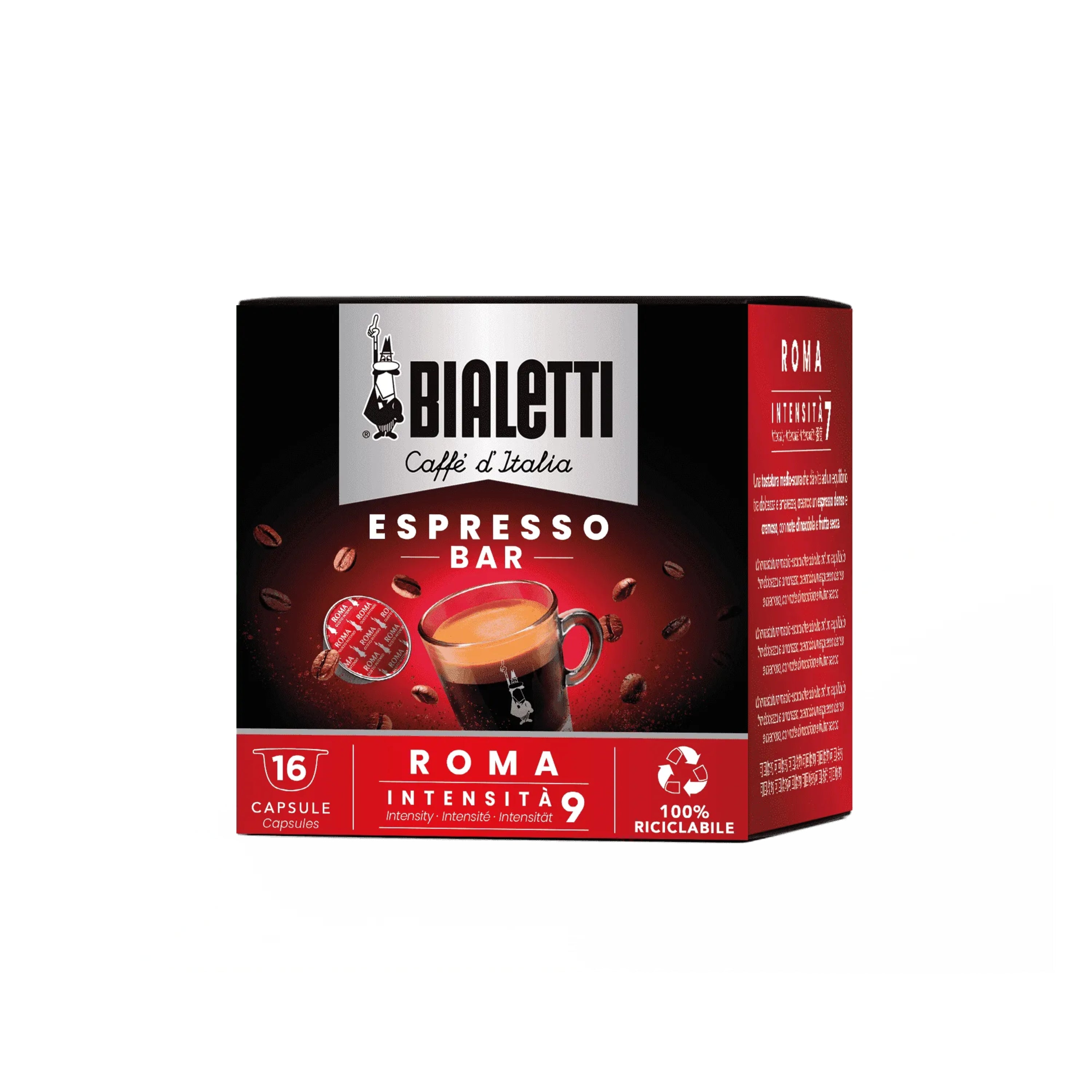 Bialetti Roma Coffee Capsules (Box of 16)