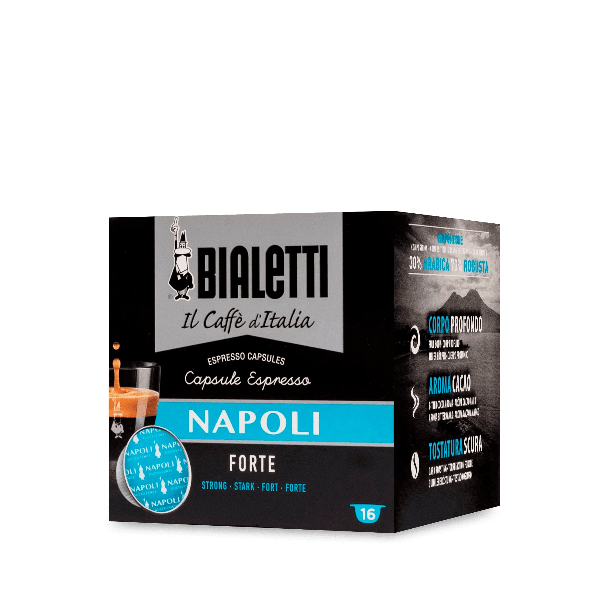 Bialetti Napoli Espresso Capsules – Box of 16