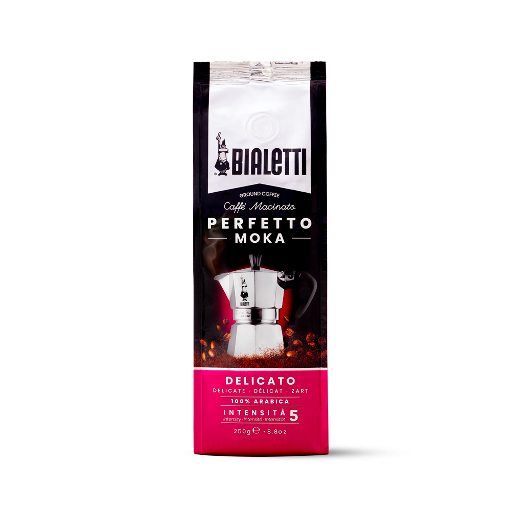 Bialetti Perfetto Moka Delicato Ground Coffee – 250 g