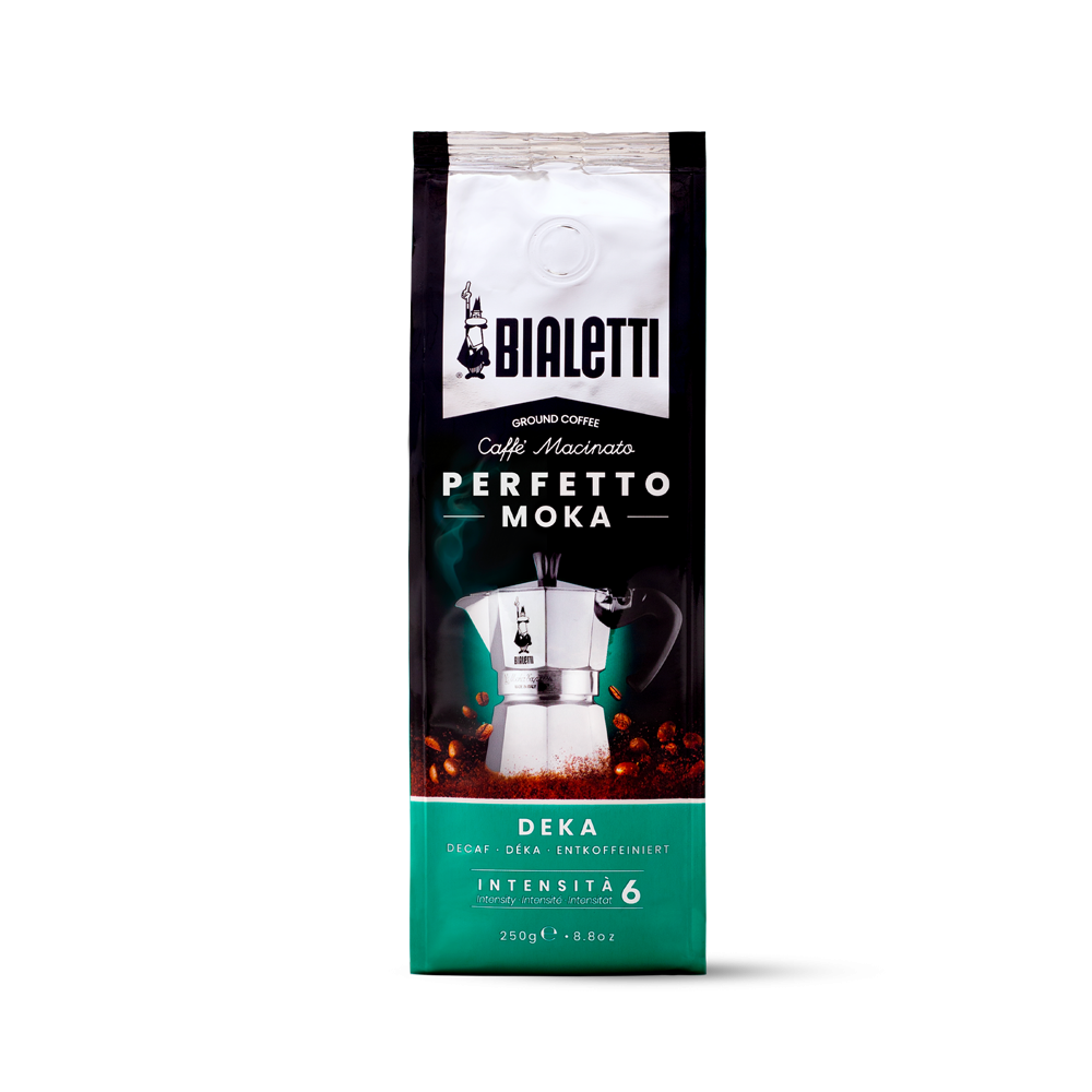 Bialetti Perfetto Moka Decaffeinato Ground Coffee – 250 g