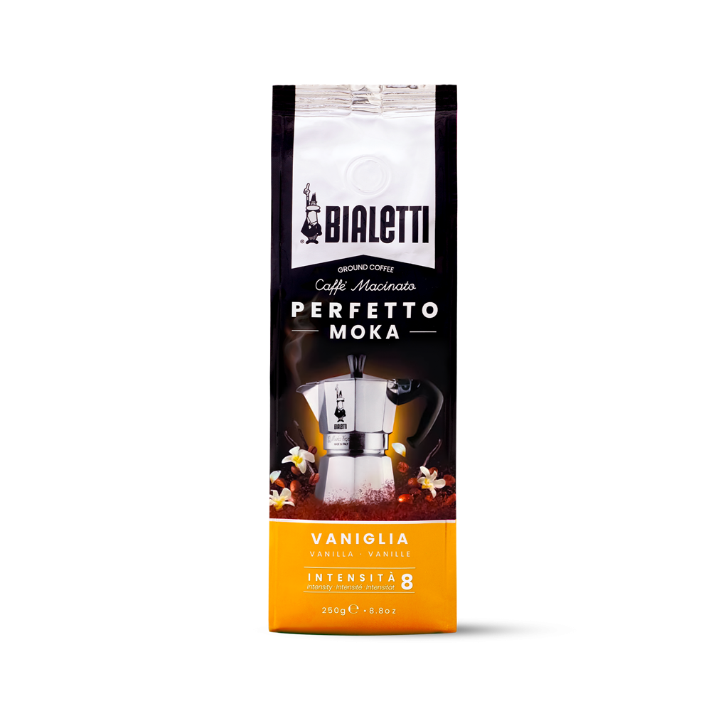 Bialetti Perfetto Moka Vanilla Ground Coffee – 250 g