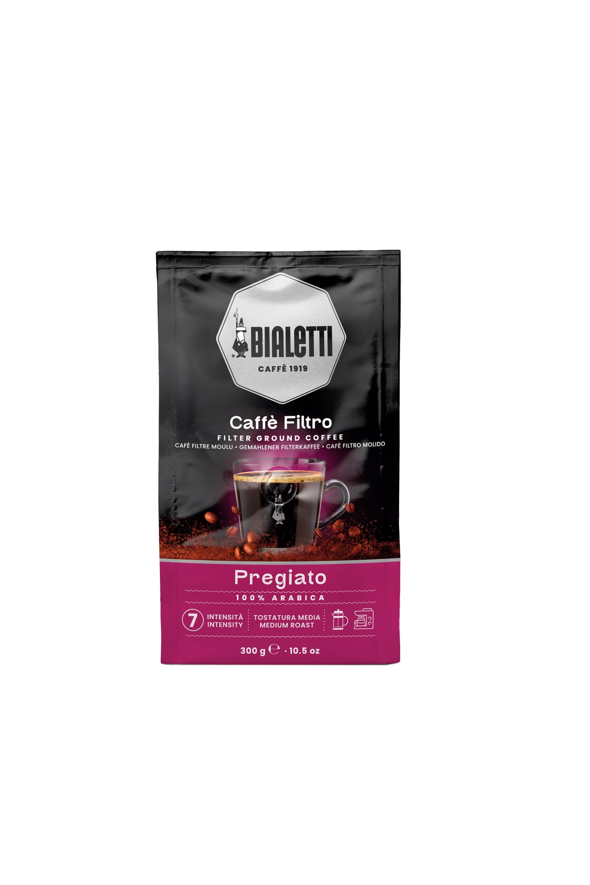 Bialetti French Press Pregiato Ground Coffee – 300 g