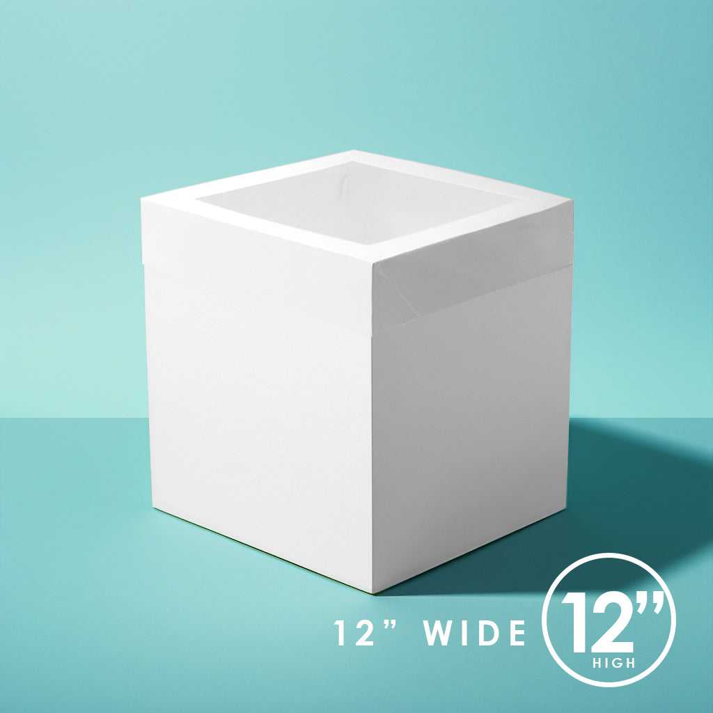 Papyrus Extra Tall Cake Box with Window 12 x 12 x 12in Hangsell