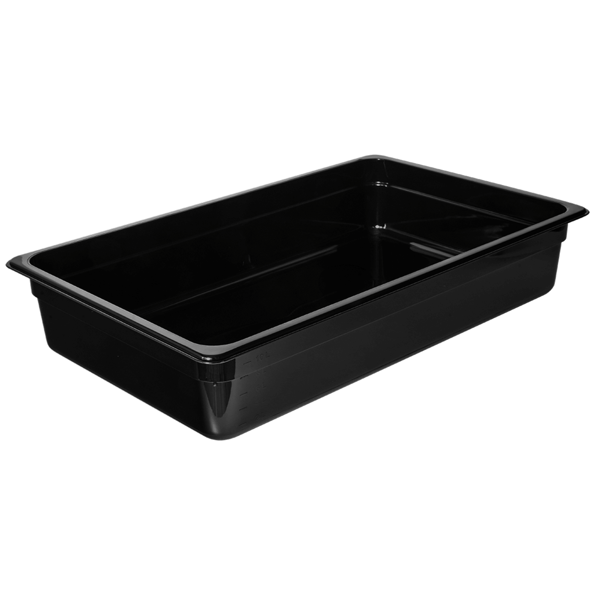 KH Classik Chef 1/1 x 100mm Gn Food Pan Black Pc