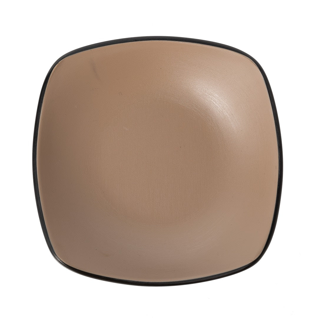 COUCOU Square Bowl 150x150mm - Beige & Black